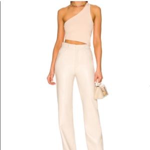 A.L.C Colby Top NWT Size:XS Color:Cream One Shoulder